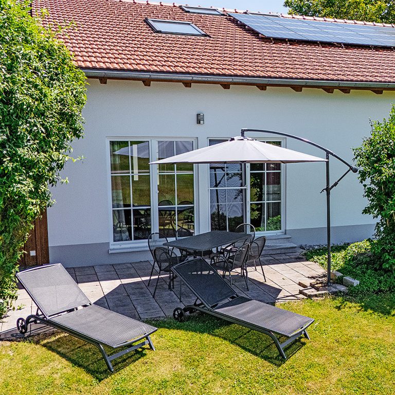 Terrasse der Stadelwohnung
